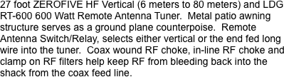 27 foot ZEROFIVE HF Vertical