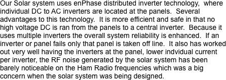 Our Solar system uses enPhase