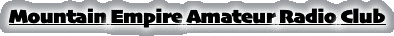 Mountain Empire Amateur Radio Club