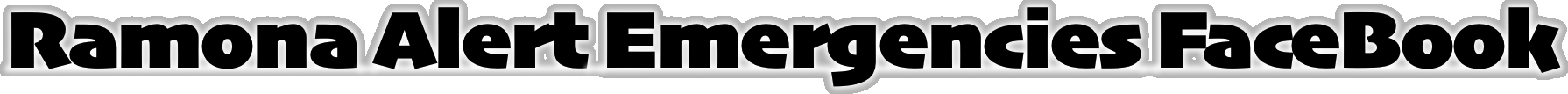 Ramona Alert Emergencies FaceBook